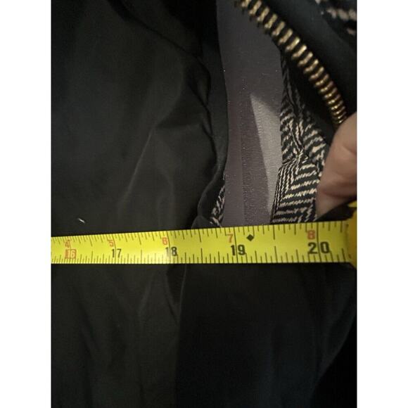 J Crew (S) Down Filled Vest Black Tan Puffer Double Zipper Women’s Size Small - Picture 12 of 15